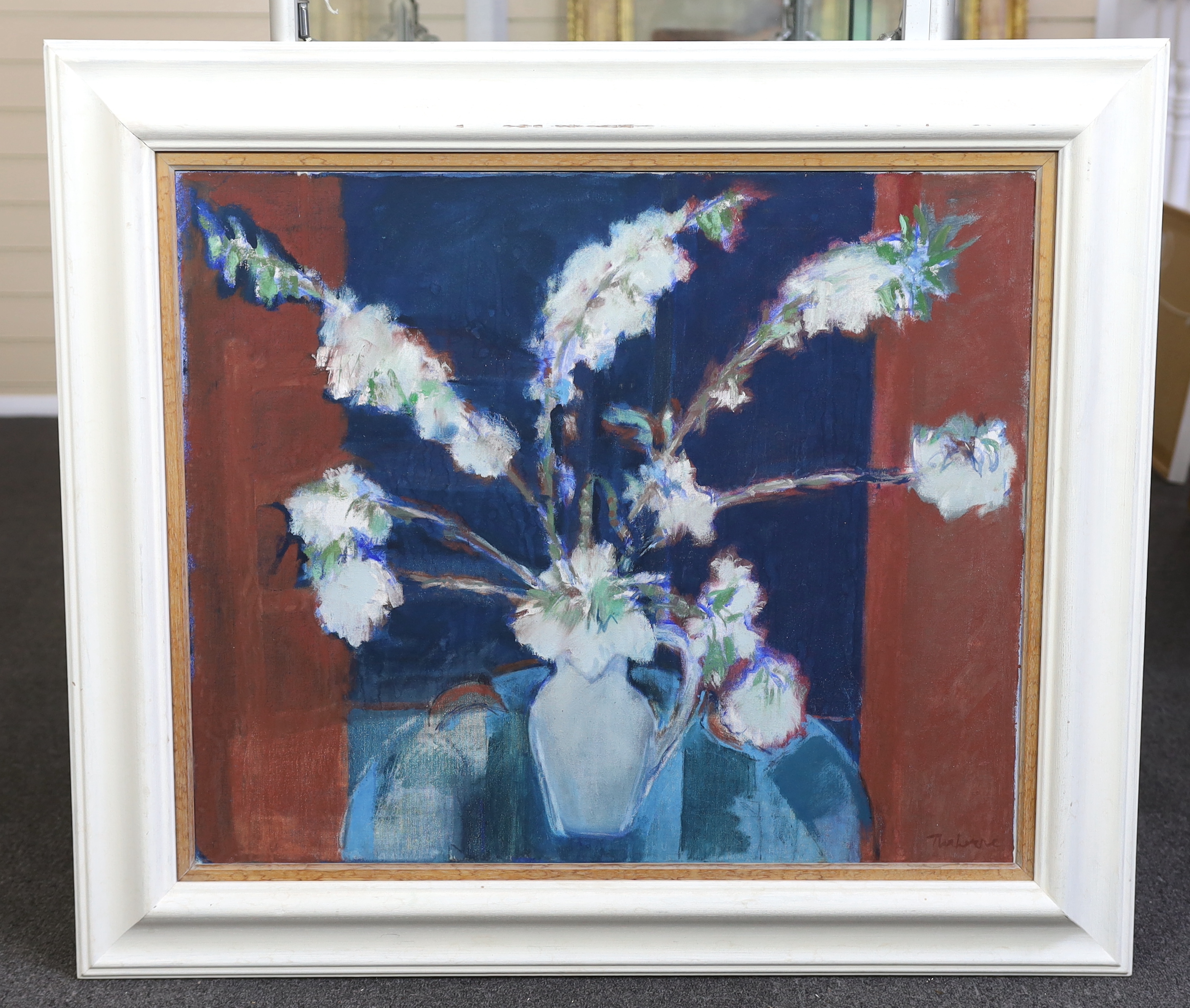 Margaret Traherne (English, 1919-2006), 'Cherry Blossom', oil on canvas, 63 x 75cm